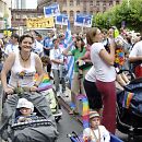 Regenbogenfamilien bei der Parade