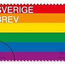 Regenbogen-Briefmarke